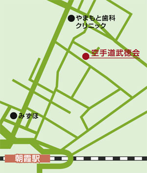 総本部道場への地図